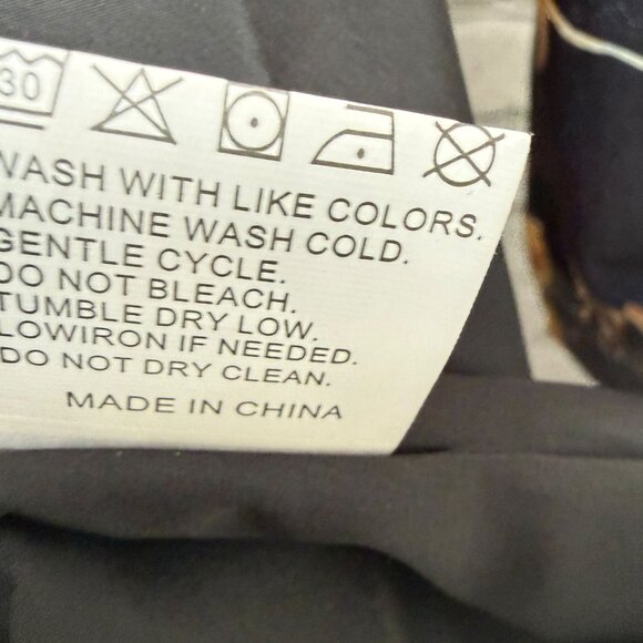 Autumn Floral Satin Evening Jacket Plus Size 5XL Black Duster Party Formal NWOT - Picture 7 of 7